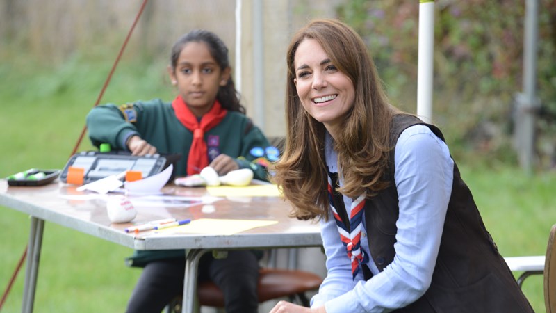 HRH Duchess of Cambridge visiting 12th Northolt Scout Group
